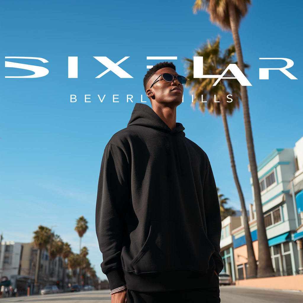 Sixelar cordless Heavyweight Hoodie garment dyed best streetwear blanks made in los angeles