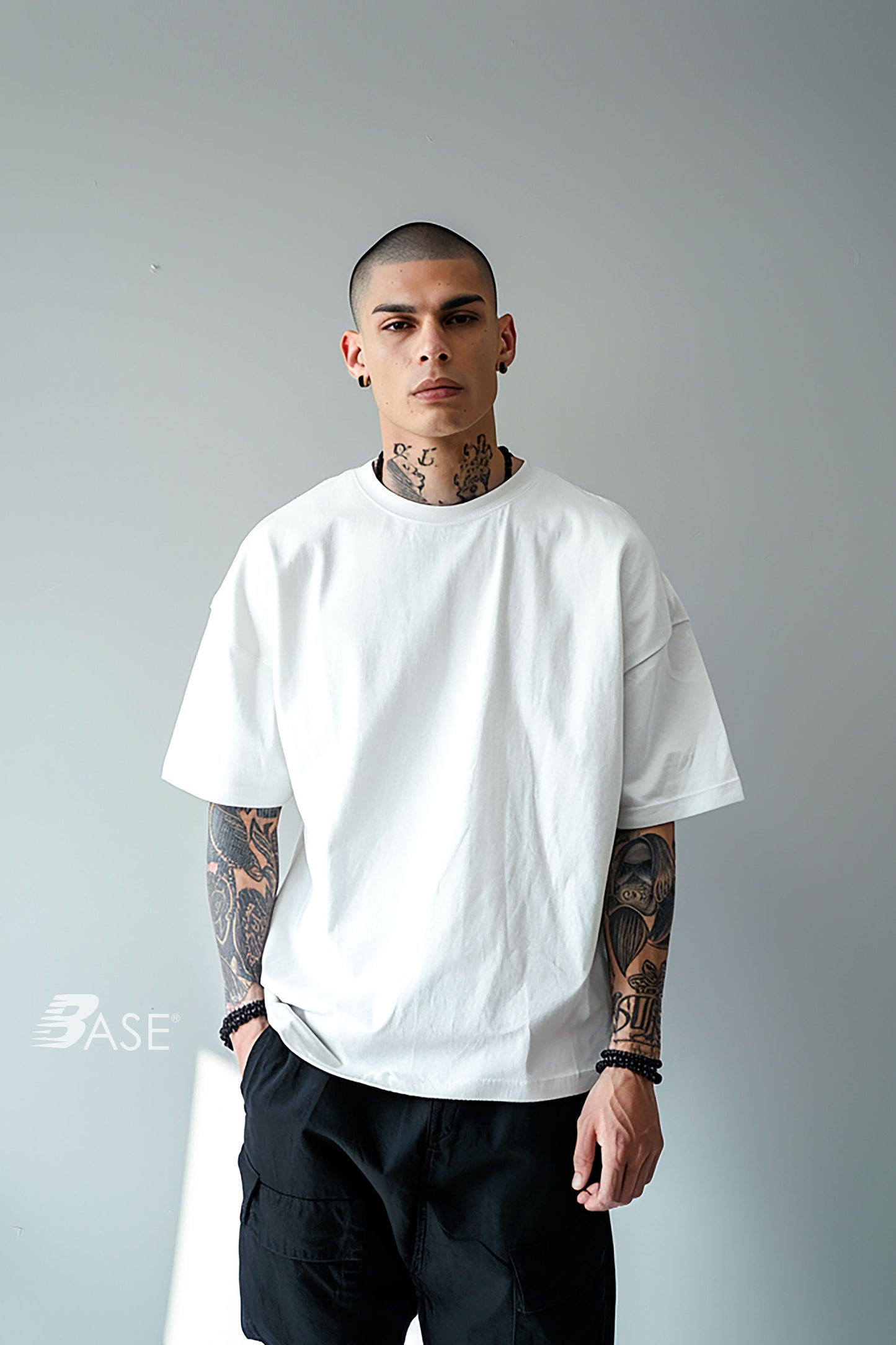 Sixelar BASE white t-shirt Best streetwear T-Shirt made in LA.