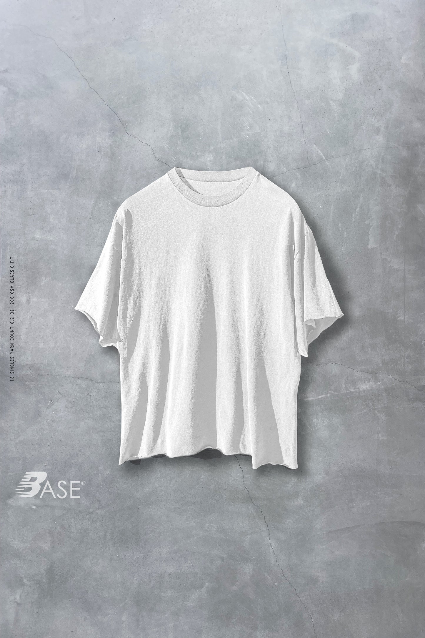 BASE RAW EDGE White Distressed Blanks