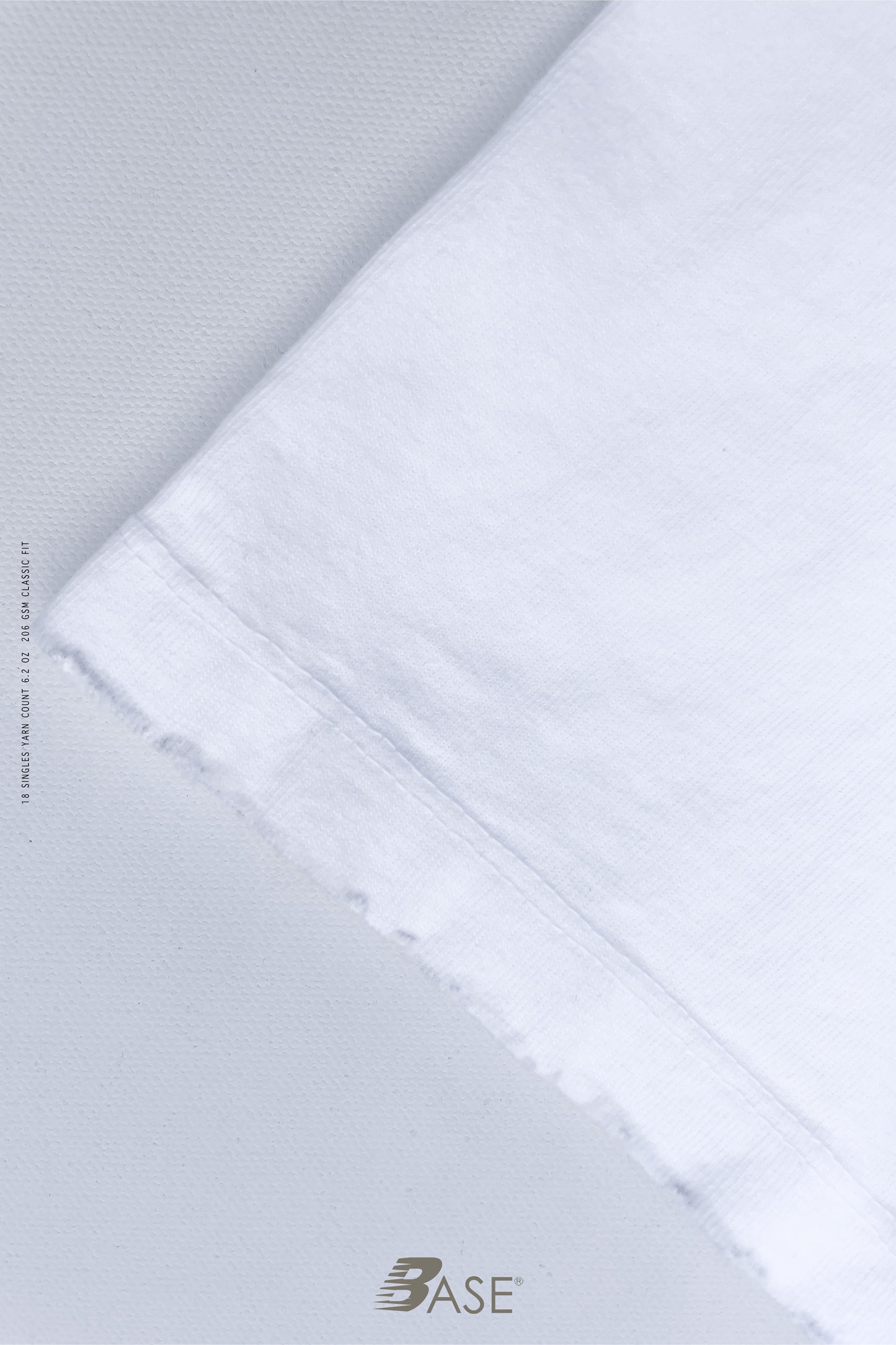 Sixelar BASE white distressed blank sleeve detail.
