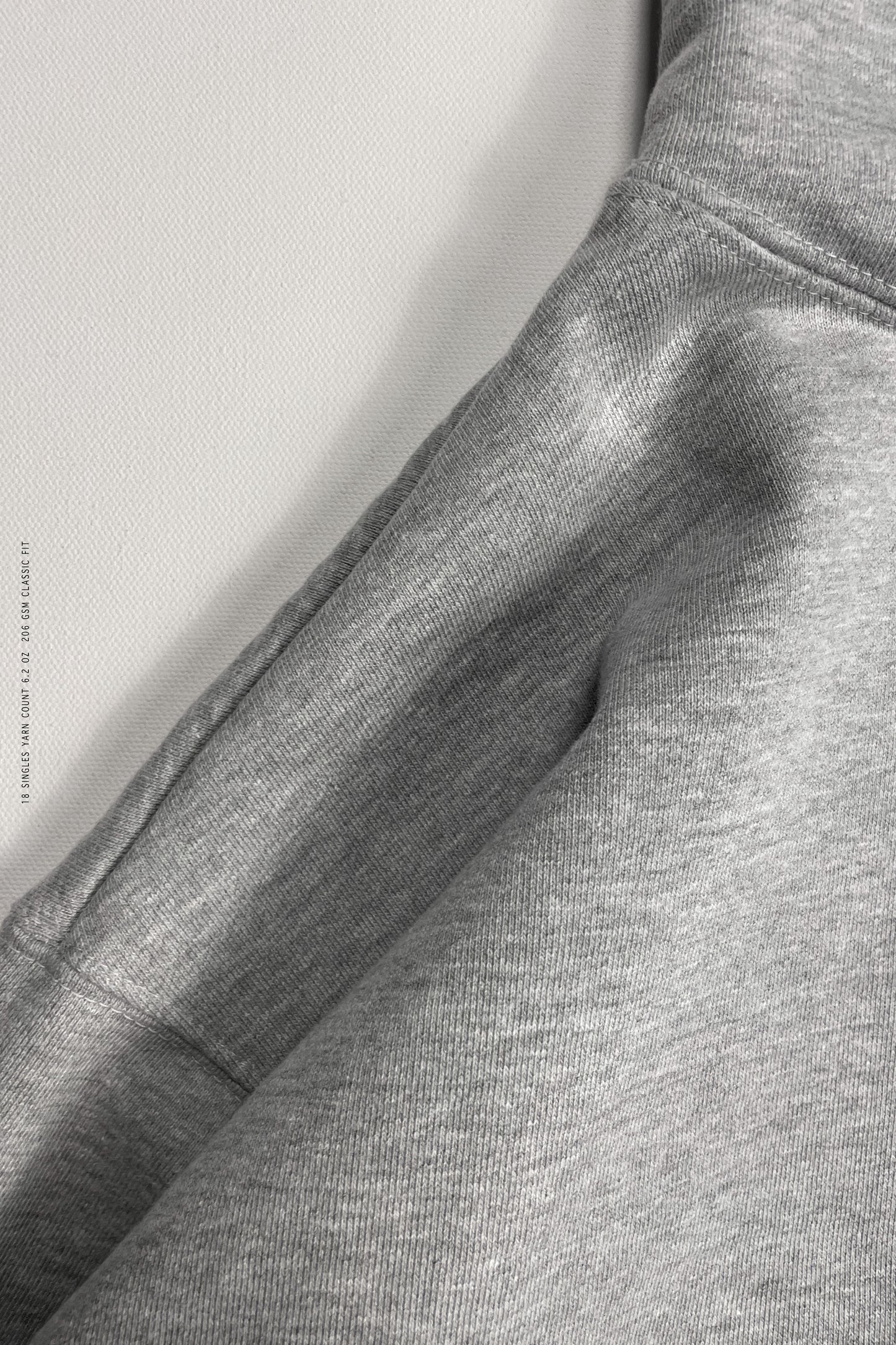 Sixelar Classic Heavyweight streetwear Heather Grey Blank Hoodie