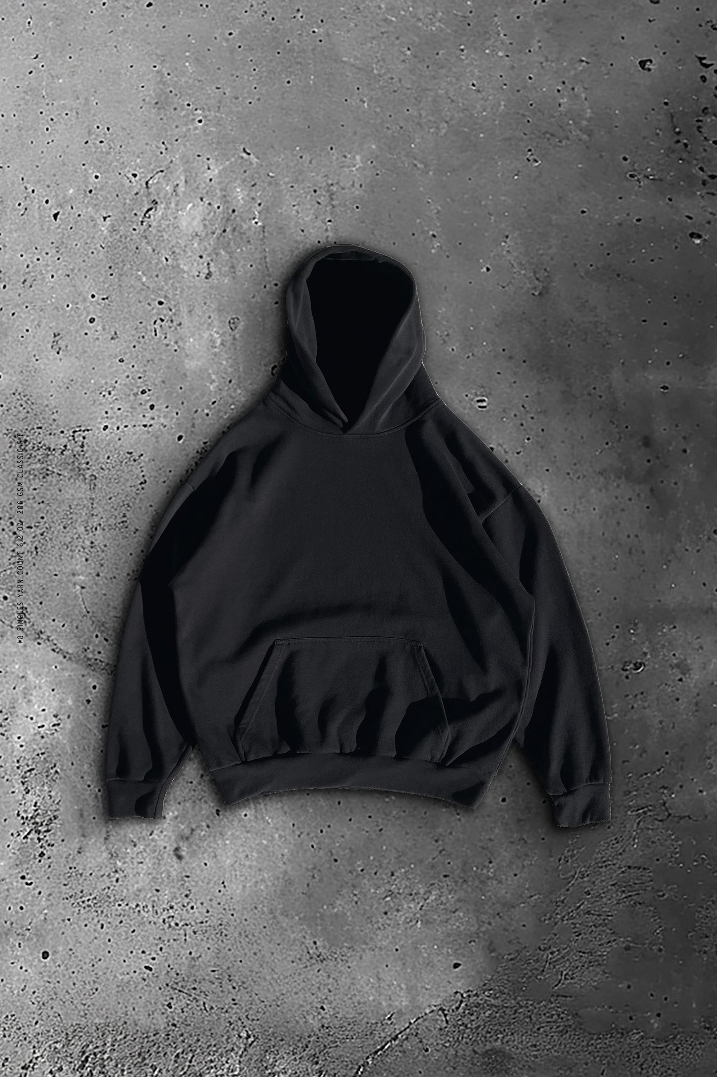 Sixelar cordless Heavyweight Hoodie garment dyed best streetwear blanks made in los angeles