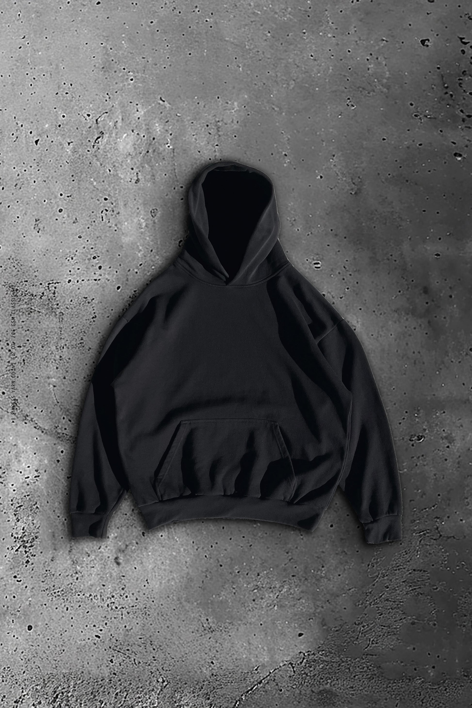 Sixelar cordless Heavyweight Hoodie garment dyed best streetwear blanks made in los angeles