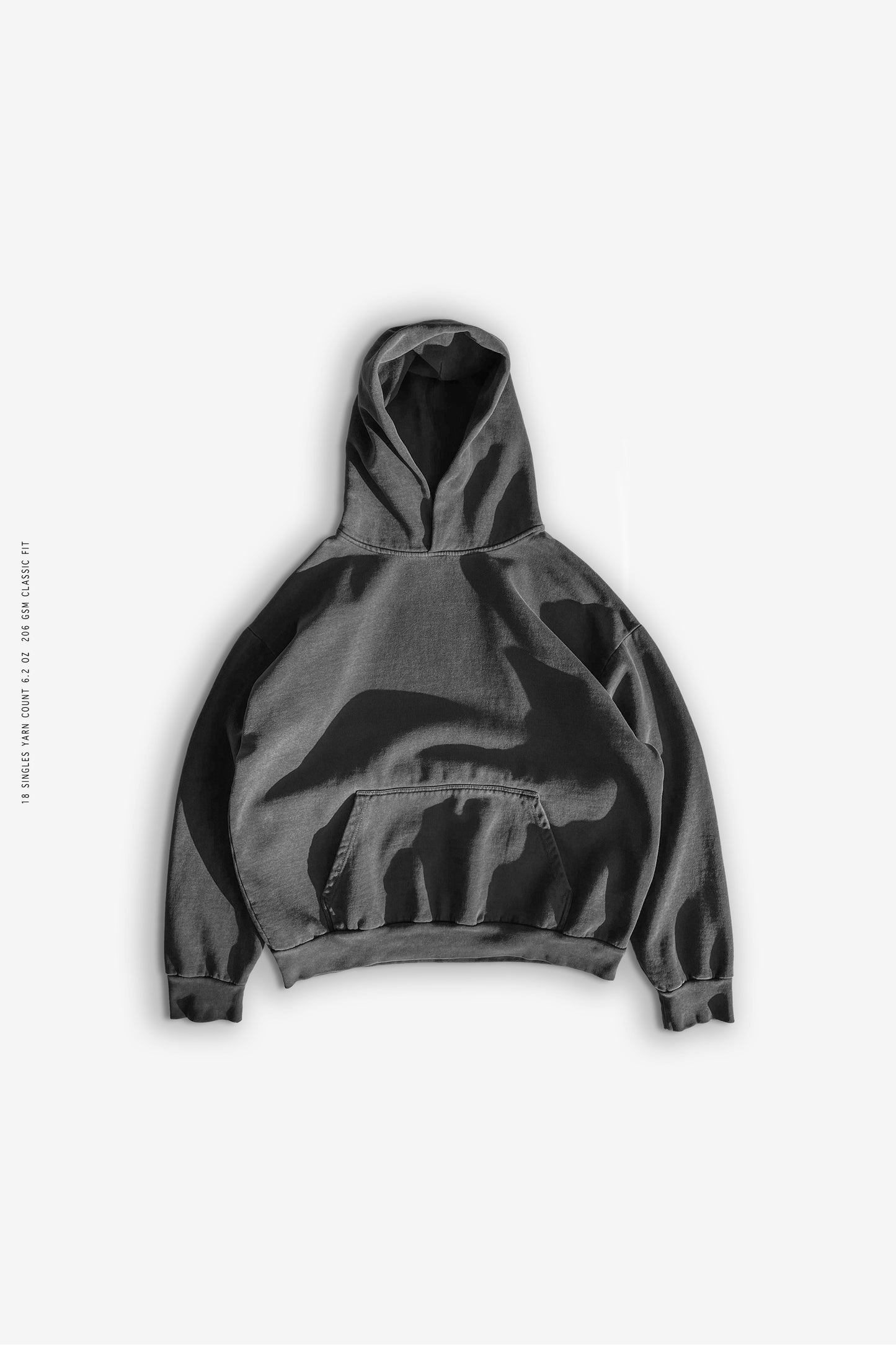 Sixelar cordless Charcoal garment dyed the streetwear Blank blanks made in LA
