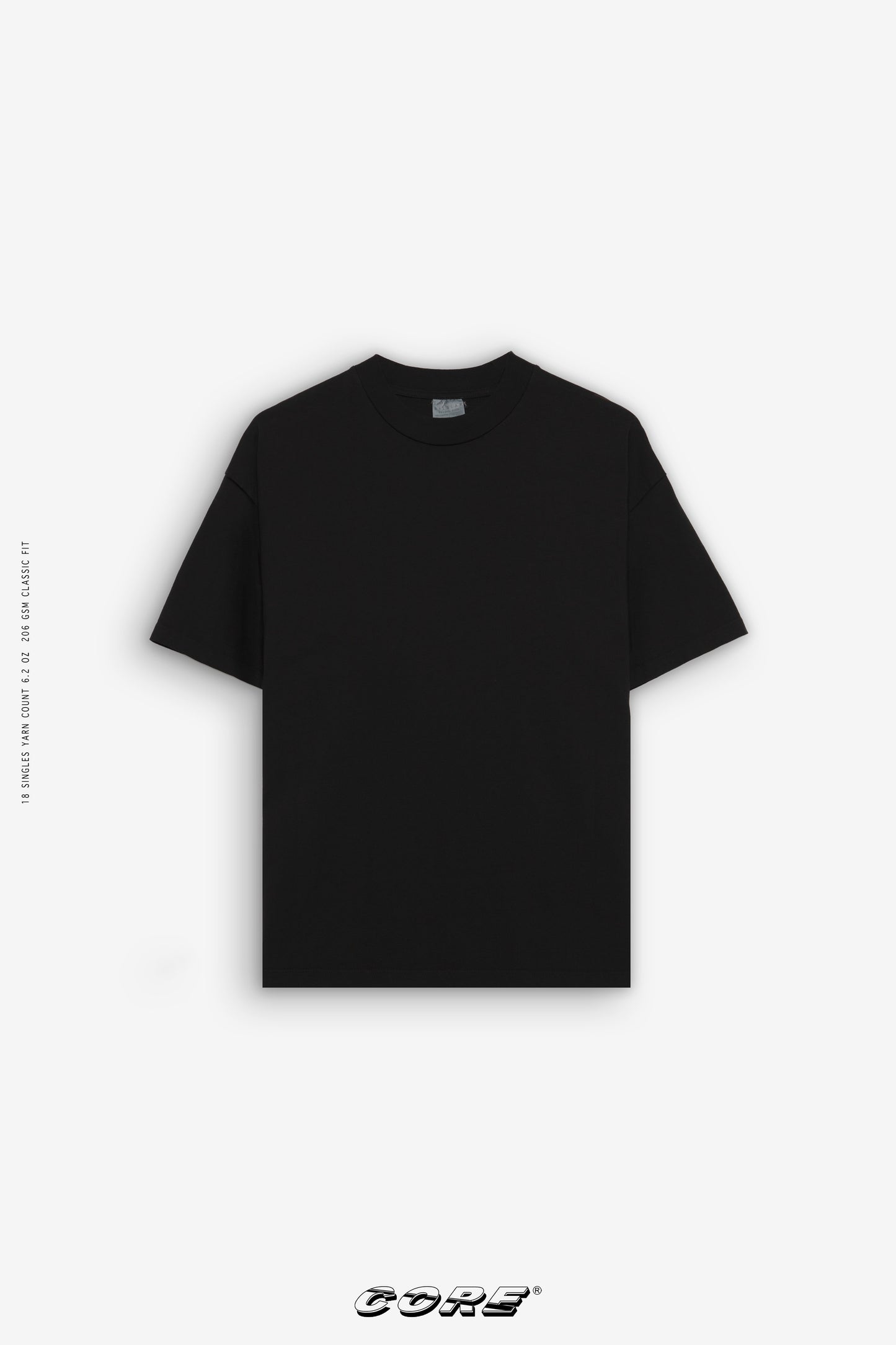 Sixelar New CORE Black Ultra Heavyweight Blank flat.