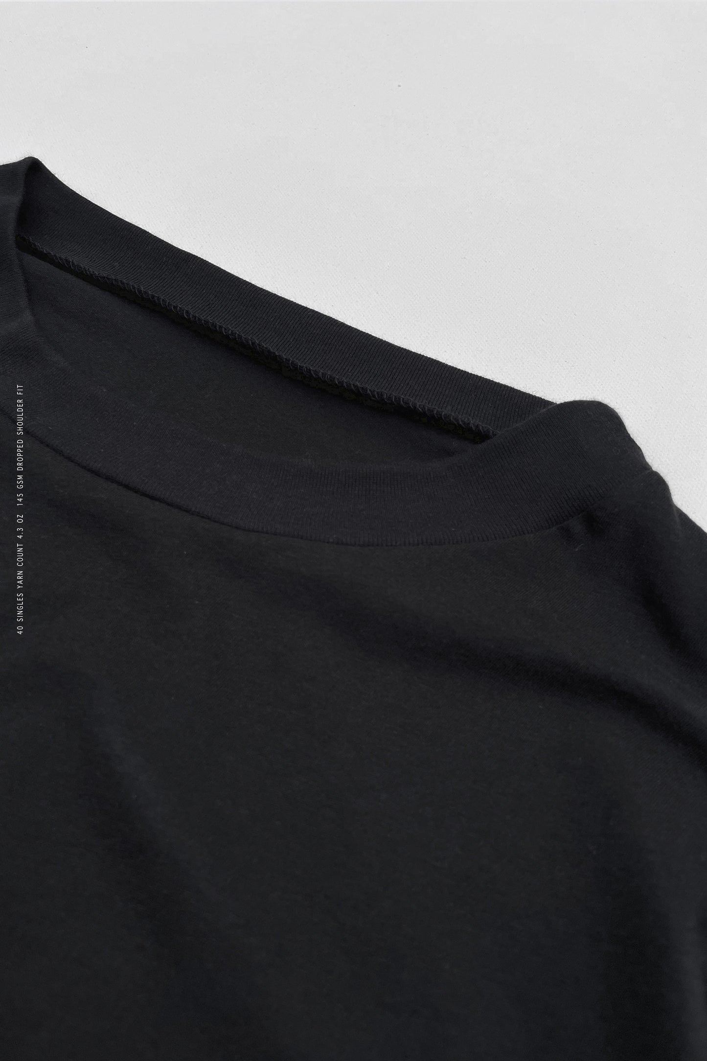 CLEARANCE - "SILK" CROPPED Black Blank