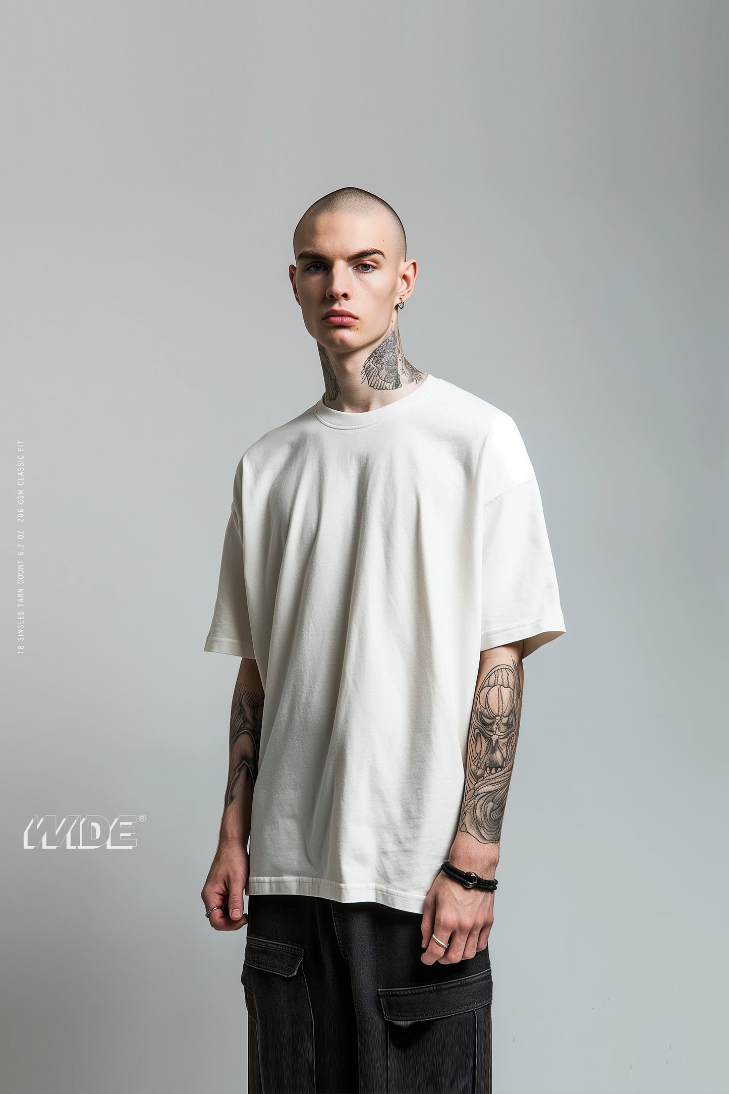 Sixelar WIDE v2 blank tshirt. oversized soft cotton