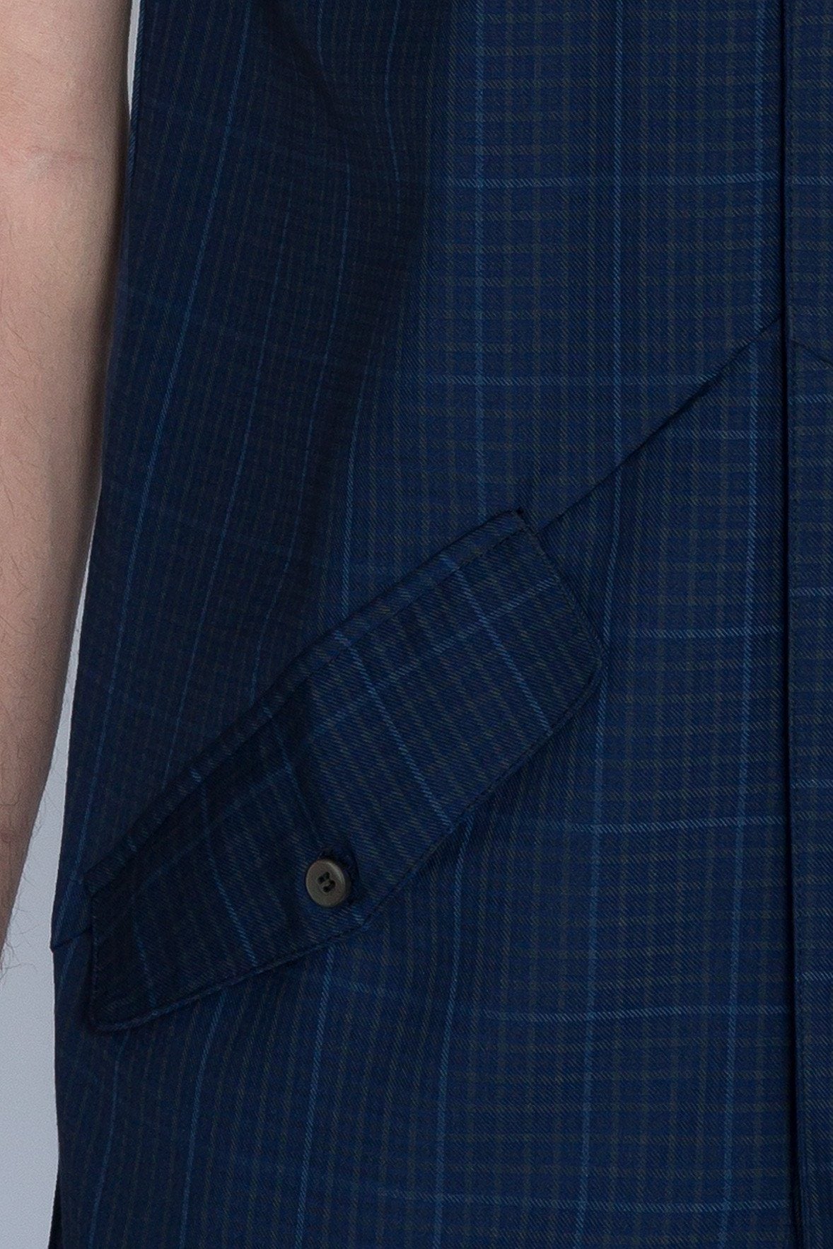 LAUREL PLAID SLEEVELESS SHIRT - SIXELAR