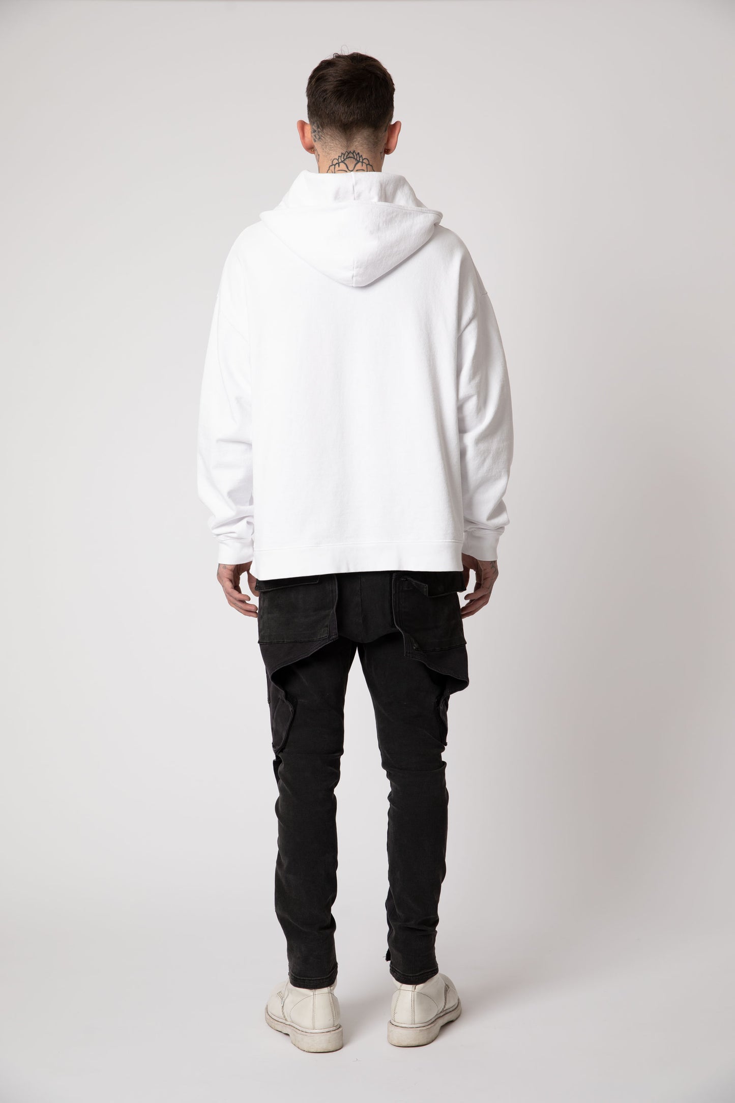 SNOW Heavyweight Blank Hoodie back view