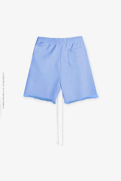 Sixelar Raw edge Blue Heavyweight Sweat pants and Shorts