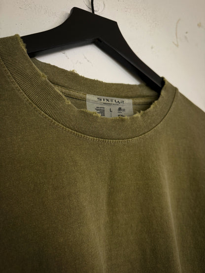 BASE RAW EDGE Distressed Garment dyed