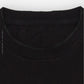Sixelar BASE Black T-Shirt blank rib detail.