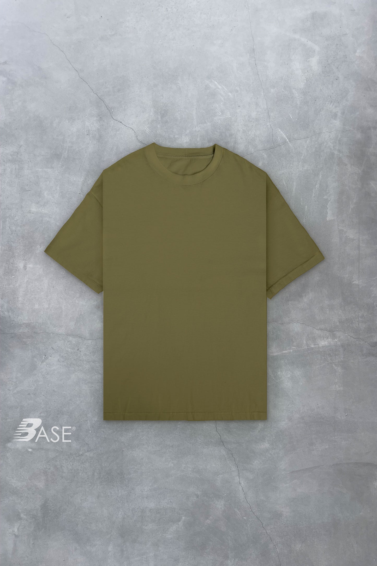 Sixelar BASE Vintage Olive shirt blank 100% cotton Made in LA