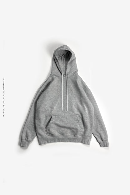 Sixelar Classic Heavyweight streetwear Heather Grey Blank Hoodie