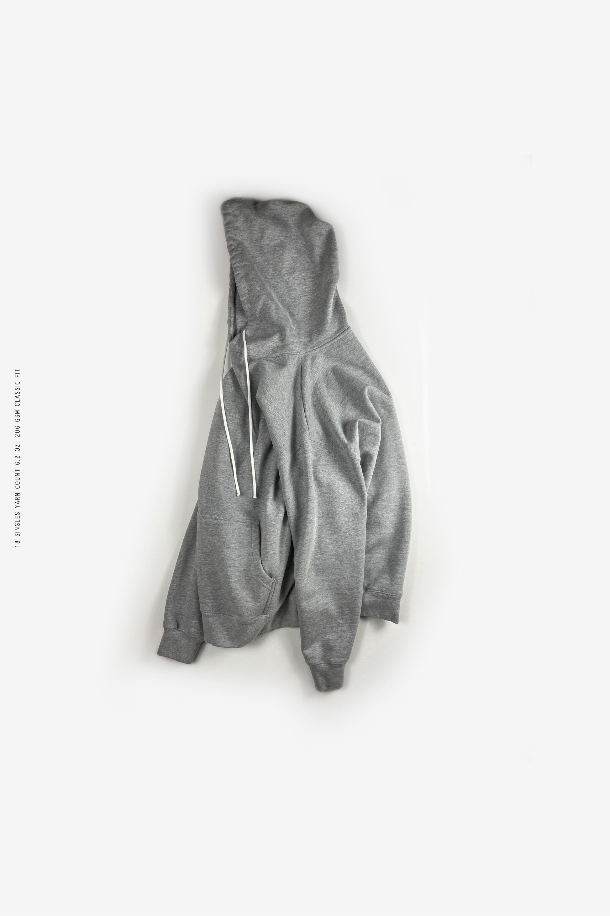 Sixelar Classic Heavyweight streetwear Heather Grey Blank Hoodie