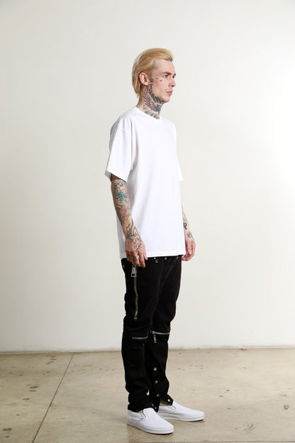 Sixelar Classic Fit Heavy weight oversized blank White tees