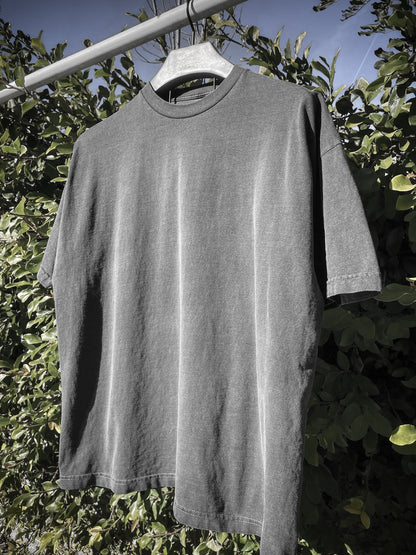 Sixelar BASE charcoal t-shirt garment dyed blank. The Best streetwear T-Shirt made in LA