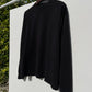 Sixelar distressed Long sleeve Black blank t-shirt. hanger