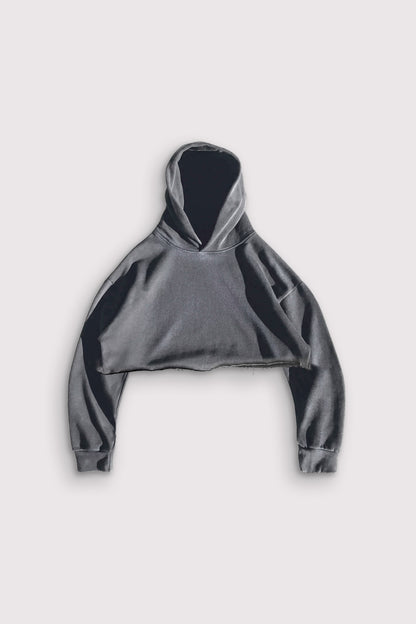 Sixelar cordless cropped hoodie