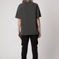 Sixelar Vintage Charcoal t-shirt blank v4.5 back view female model