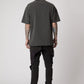 Sixelar Vintage Charcoal t-shirt blank v4.0 back view male model