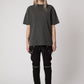 Sixelar Vintage Charcoal t-shirt blank v4.5 front view female model