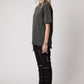 Sixelar Vintage Charcoal t-shirt blank v4.0 side view female model