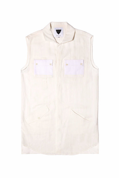 LAUREL SLEEVELESS SHIRT - SIXELAR