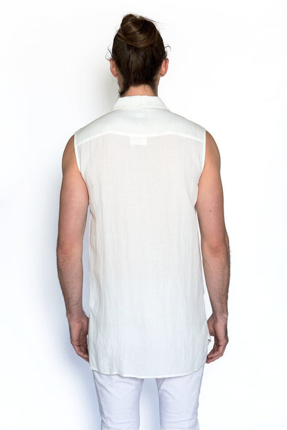 LAUREL SLEEVELESS SHIRT - SIXELAR