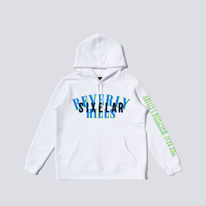 Beverly Hills White Hoodie