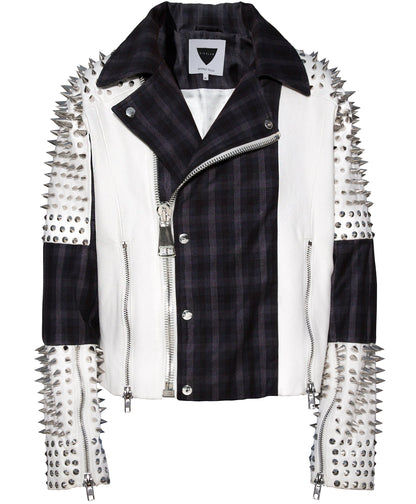 JACKSONVILLE STUDDED BIKER JACKET - SIXELAR