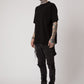 Sixelar Vintage Black t-shirt blank v4.0 side view male model