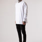 Sixelar Long sleeve White blank t-shirt side view